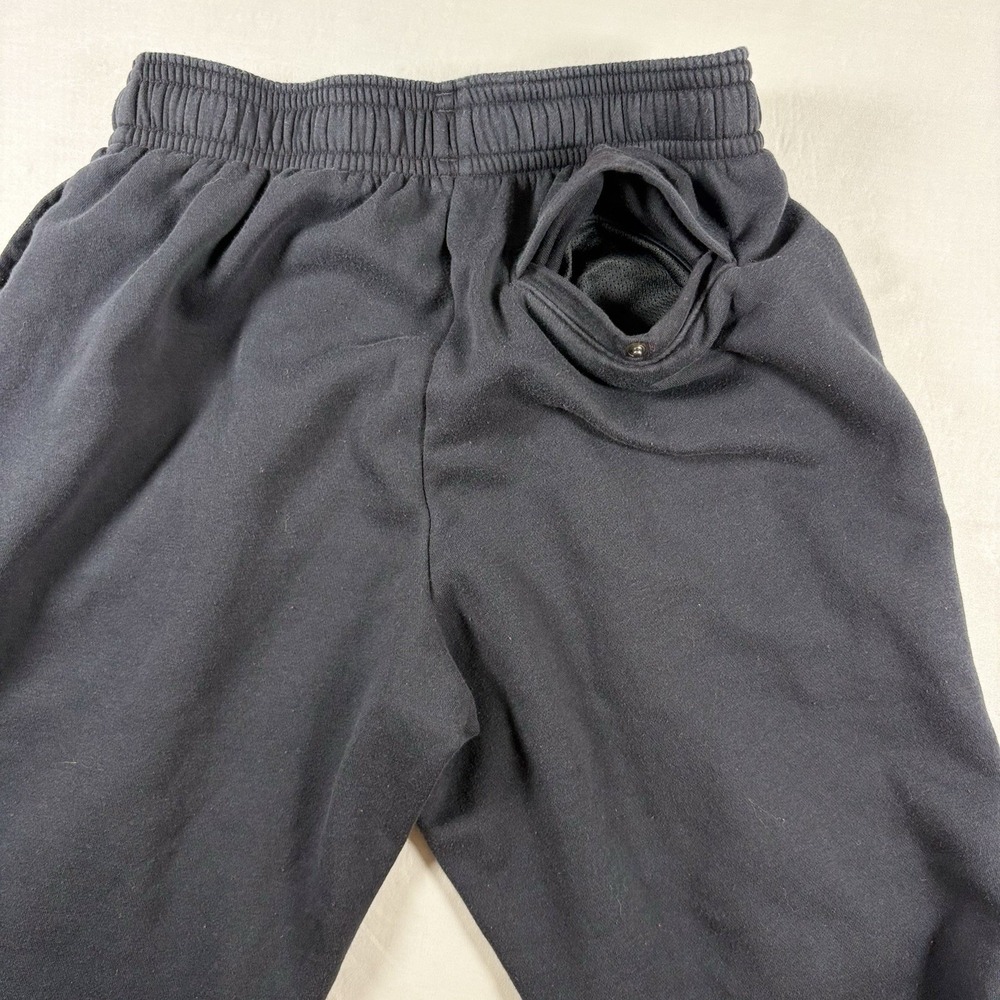 Under Armour Fleece Jogger Sweatpants Mens M Black Graphic Logo Athletic Pants - Picture 10 of 14